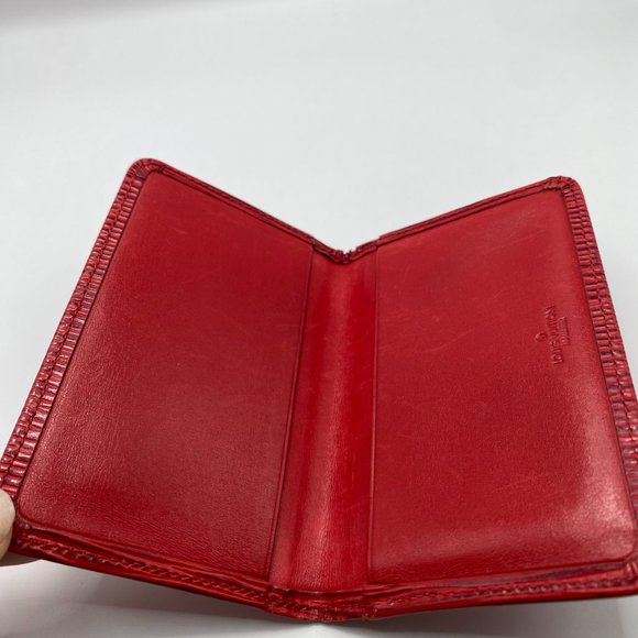 Louis Vuitton Red Epi Leather Porte 2 Cartes Vertical Card Case - Picture 4 of 7